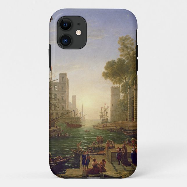 Embarkation of St. Paula Romana at Ostia, 1637-39 Case-Mate iPhone Case (Back)
