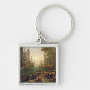 Embarkation of St. Paula Romana at Ostia, 1637-39 Key Ring