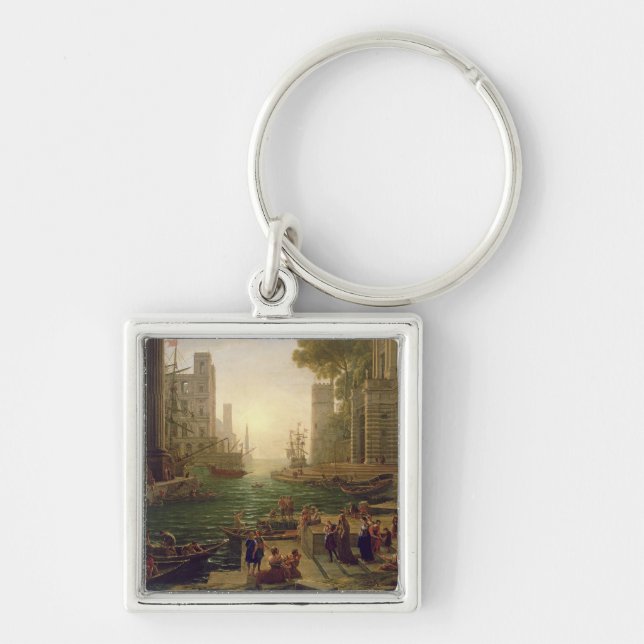 Embarkation of St. Paula Romana at Ostia, 1637-39 Key Ring (Front)