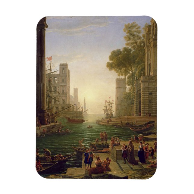 Embarkation of St. Paula Romana at Ostia, 1637-39 Magnet (Vertical)