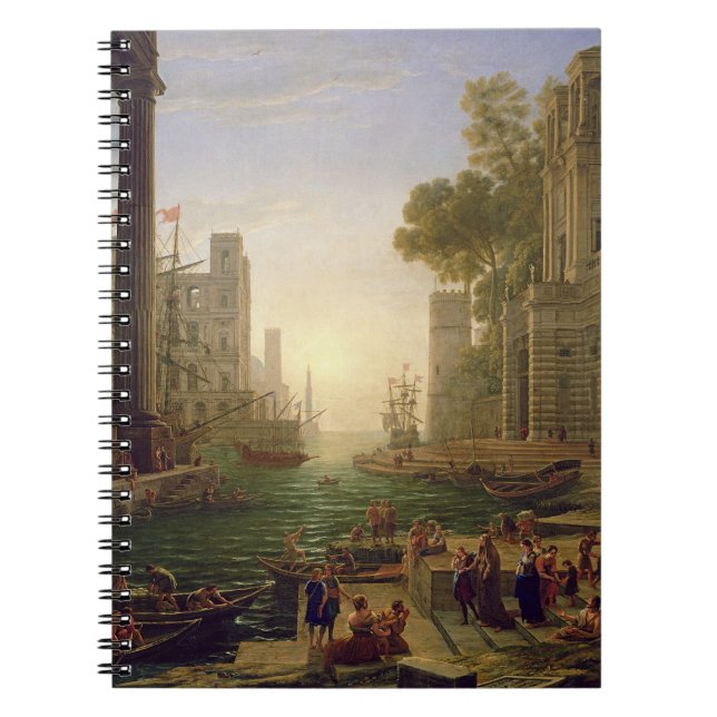 Embarkation of St. Paula Romana at Ostia, 1637-39 Notebook (Front)