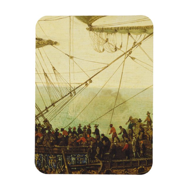 Embarkation of the Elector Palatine  Magnet (Vertical)