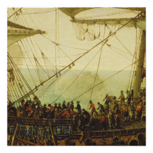 Embarkation of the Elector Palatine Poster