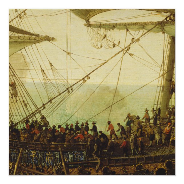 Embarkation of the Elector Palatine  Poster (Front)