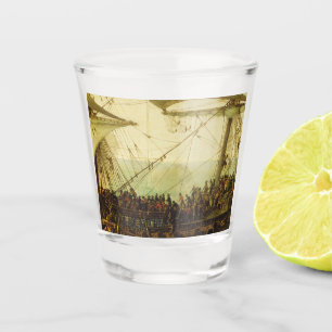 Embarkation of the Elector Palatine Shot Glass