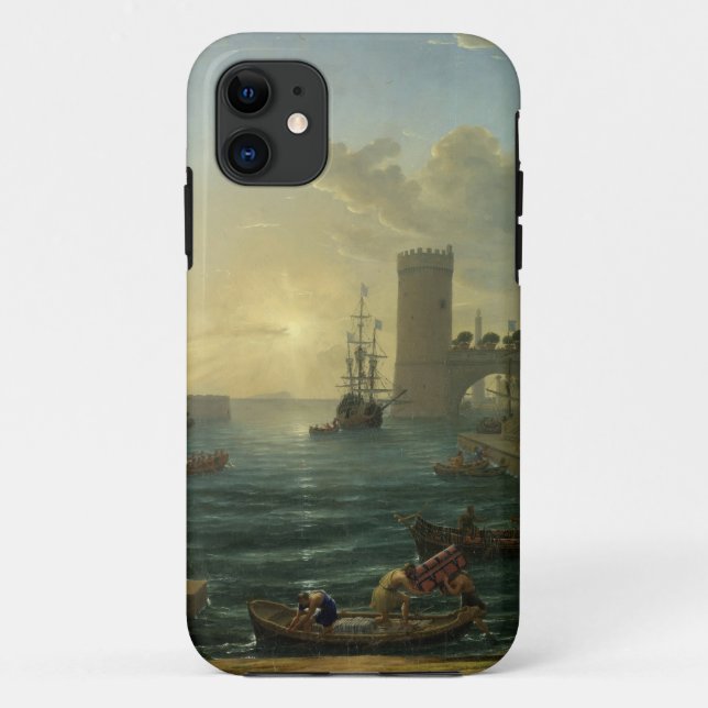 Embarkation of the Queen of Sheba - Claude Lorrain Case-Mate iPhone Case (Back)