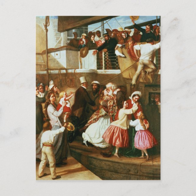 Embarkation Scene Postcard (Front)