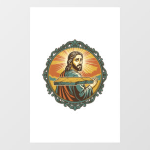 Embarrassed Jesus Tripping Flat Surface Public Clu