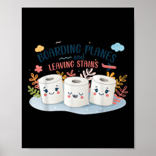 Embarring Airport Boarding Planes And Leaving Stai Poster