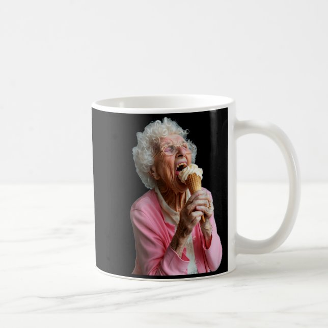 Embarring Old Ladies Meme Grandma Grandmother Gran Coffee Mug (Right)