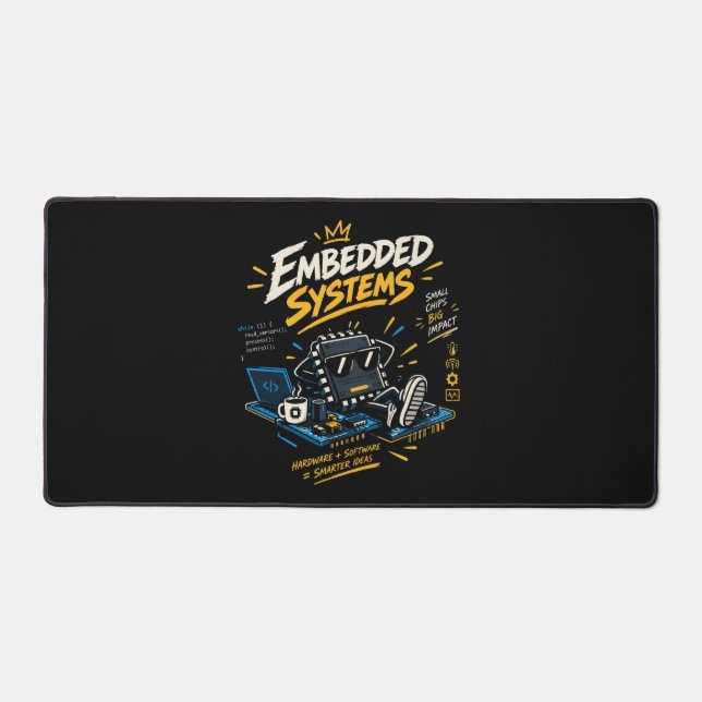 Embedded Systems Hardware & Software Engineering Desk Mat (Front)