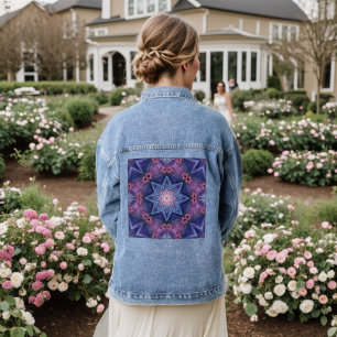 EMBEISHED STAR MOTIF DENIM JACKET