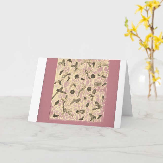 Embellished Floating Bows Card (Yellow Flower)