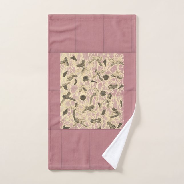 Embellished Floating Bows Hand Towel (Hand Towel)