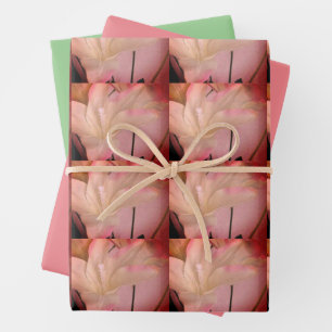 Embellished Flower Abstract  Wrapping Paper Sheet