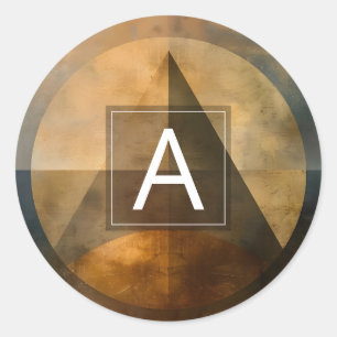 Ember Canopy Minimal Design Classic Round Sticker