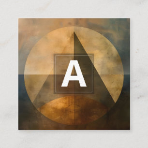 Ember Canopy Minimal Design Square Business Card