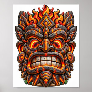 Ember Carved Tiki Poster