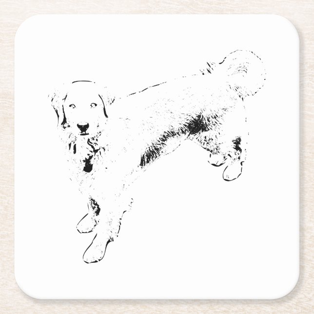 Ember-Evening Watch Square Paper Coaster (Front)