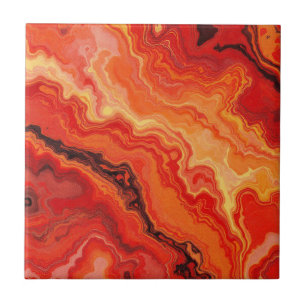 Ember Glow Ceramic Tile