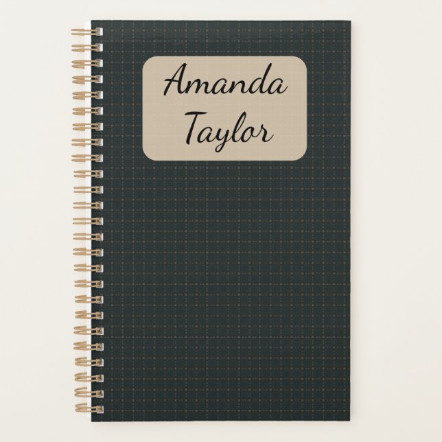 Ember Night Mosaic Personalised Planner - Small (Front)