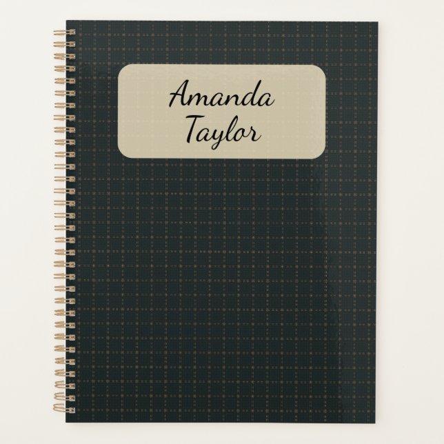 Ember Night Mosaic Personalised Planner - Standard (Front)