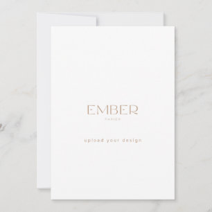 Ember Papier 5x7 Custom Invite Upload Your Design