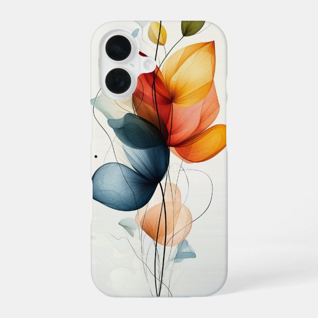 Ember Petal iPhone 16 Case (Back)