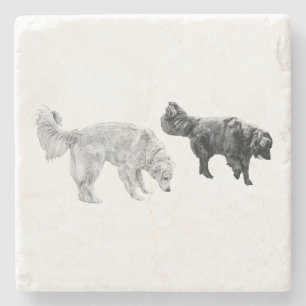 Ember Table, Scentwork Scene Stone Coaster