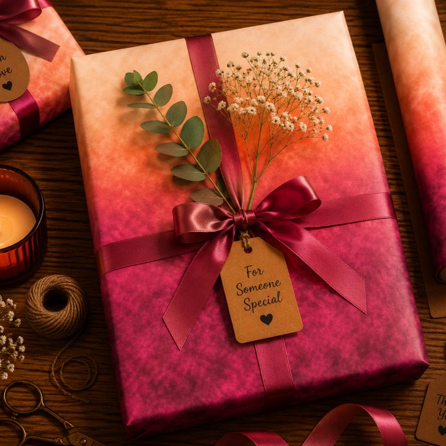 Emberblush Rise Wrapping Paper Sheet (Creator Uploaded)