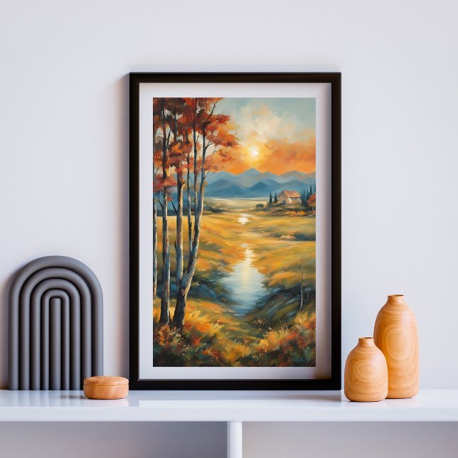 Embers Across the Alpine Mirror Poster (Creator Uploaded)
