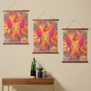 Embers of Vitality: Unleashing the Fire of Life Hanging Tapestry