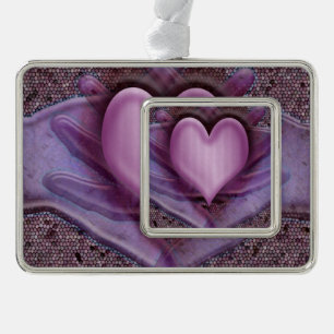 Embers of Vitality: Unleashing the Fire of Life Silver Plated Framed Ornament