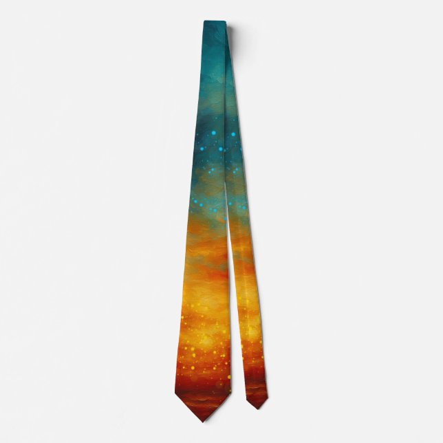Emberwake Horizon Abstract Tie (Front)