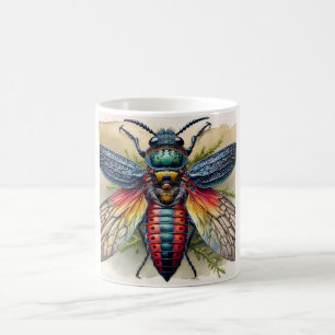 Embioptera dorsal view 290824IREF216 - Watercolor Coffee Mug