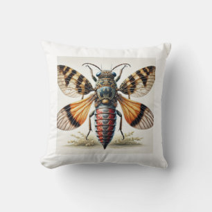 Embioptera Insect 260924IREF237 - Watercolor Cushion