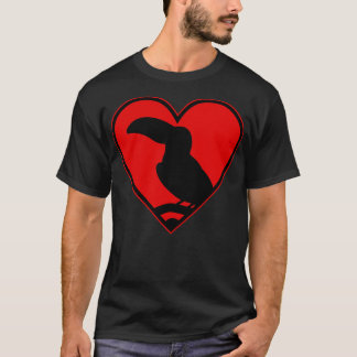 emblem crest heart toucan T-Shirt