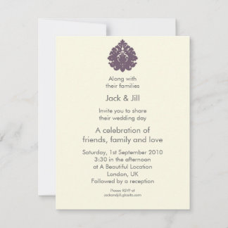 Emblem (grape) 4.25x5.5 invitation