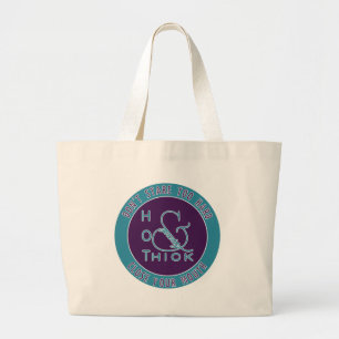 Emblem  Hot Thick and Pretty Don't Stare Too Hard Large Tote Bag