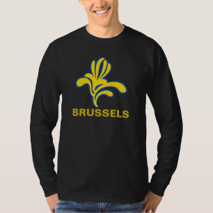 Emblem Iris Brussels Bruxelles Brussel Belgium T-Shirt