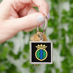 Emblem of Andorra la Vella (Andorra Keychain) Key Ring