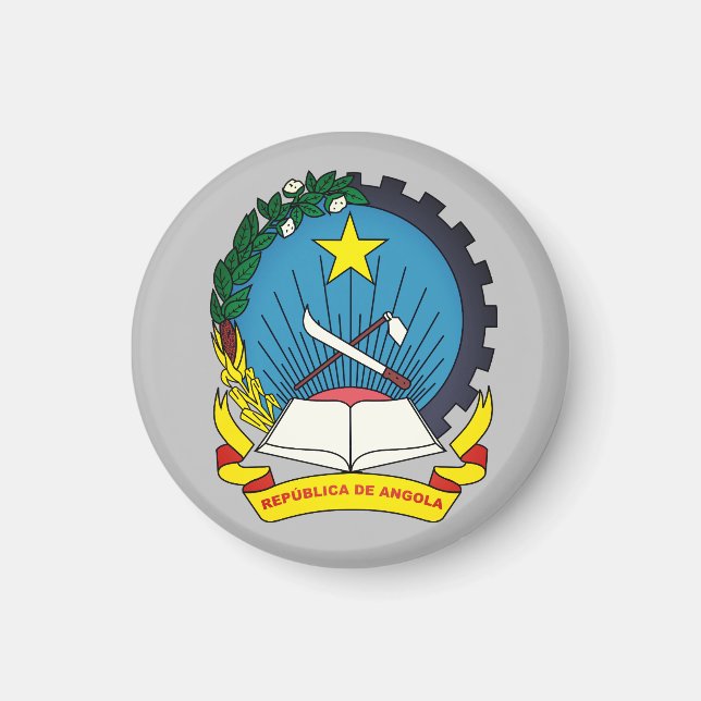 Emblem of Angola Magnet (Front)