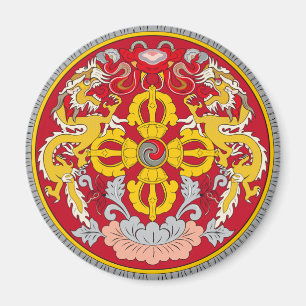 Emblem of Bhutan (རྒྱལ་ཡོངས་ Magnet