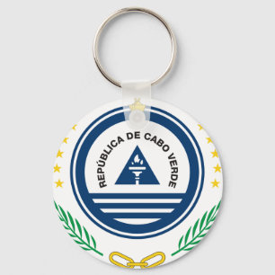 Emblem of Cape Verde Brasão de armas de Cabo Verde Key Ring