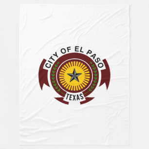 Emblem of City of El Paso, Texas Fleece Blanket