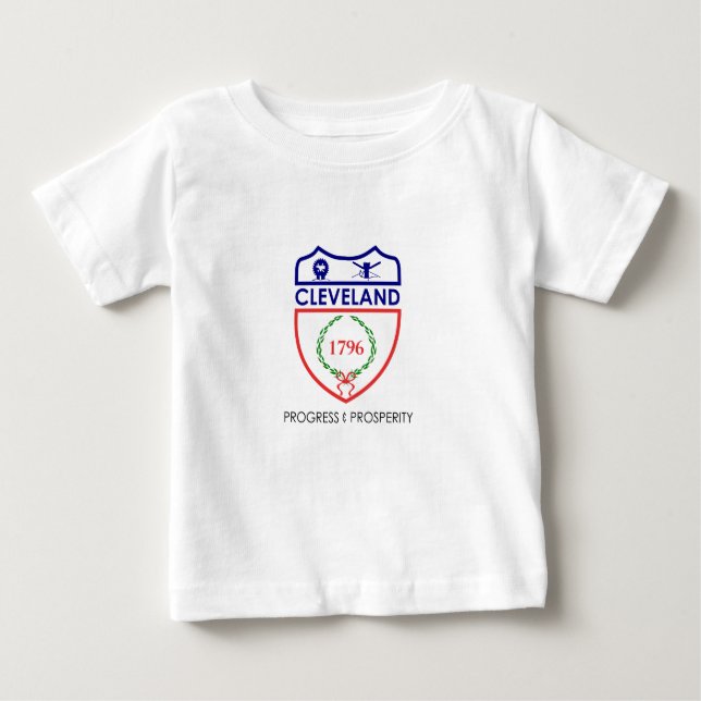 Emblem of Cleveland, Ohio Baby T-Shirt (Front)