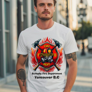 Emblem of courage worn by the firefighters T-Shirt