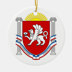Emblem of Crimea Ceramic Ornament