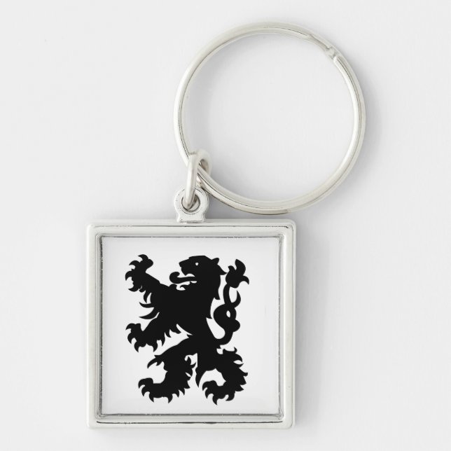 Emblem of Flemish Lion Key Ring (Front)