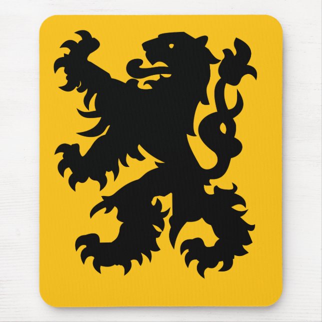 Emblem of Flemish Lion Mouse Pad (Front)